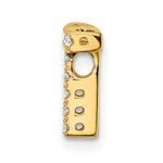 Diamond Initial Pendant - T / 10k Yellow Gold