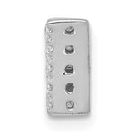 Diamond Initial Pendant - W / 14k White Gold
