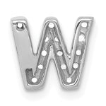 Diamond Initial Pendant - W / 14k White Gold