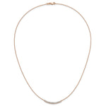 True Origin Lab Grown Diamond Pendant with Chain - 14k Rose Gold