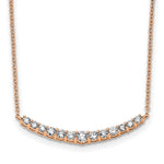 True Origin Lab Grown Diamond Pendant with Chain - 14k Rose Gold