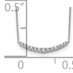 14k Lab Grown Diamond Pendant with Chain - 14k White Gold
