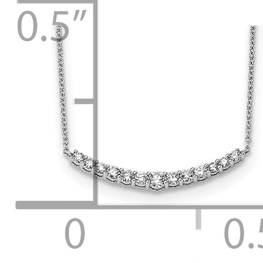 True Origin Lab Grown Diamond Pendant with Chain - 14k White Gold
