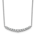14k Lab Grown Diamond Pendant with Chain - 14k White Gold