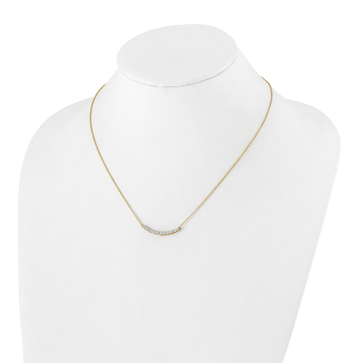 True Origin Lab Grown Diamond Pendant with Chain - 14k Yellow Gold