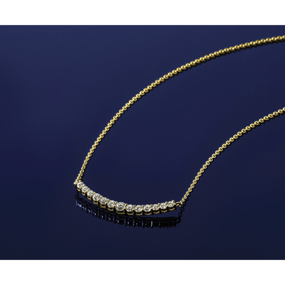 True Origin Lab Grown Diamond Pendant with Chain - 14k Yellow Gold