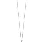 Lab Grown Diamond Bloom Pendant Necklace - 14k White Gold / 1/4 ctw. / VS+ F+
