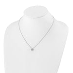 Lab Grown Diamond Bloom Pendant Necklace - 14k White Gold / 1/4 ctw. / VS+ F+