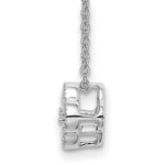 Lab Grown Diamond Bloom Pendant Necklace - 10k White Gold / 1/4 ctw. / VS/SI+ G+