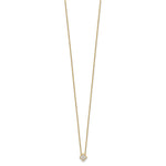 Lab Grown Diamond Bloom Pendant Necklace - 14k Yellow Gold / 1/4 ctw. / VS+ F+
