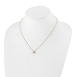 Lab Grown Diamond Bloom Pendant Necklace - 14k Yellow Gold / 1/4 ctw. / VS+ F+