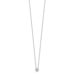 Lab Grown Diamond Bloom Pendant Necklace - 14k White Gold / 1/2 ctw. / VS+ F+