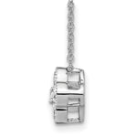 Lab Grown Diamond Bloom Pendant Necklace - 14k White Gold / 1/2 ctw. / VS+ F+