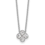Lab Grown Diamond Bloom Pendant Necklace - 14k White Gold / 1/2 ctw. / VS+ F+