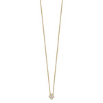 Lab Grown Diamond Bloom Pendant Necklace - 14k Yellow Gold / 1/2 ctw. / VS+ F+
