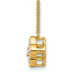 Lab Grown Diamond Bloom Pendant Necklace - 14k Yellow Gold / 1/2 ctw. / VS+ F+