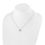 Lab Grown Diamond Bloom Pendant Necklace - 14k White Gold / 3/4 ctw. / VS+ F+