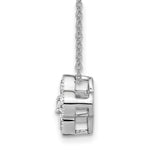 Lab Grown Diamond Bloom Pendant Necklace - 14k White Gold / 3/4 ctw. / VS+ F+