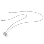 Lab Grown Diamond Bloom Pendant Necklace - 14k White Gold / 1/2 ctw. / VS+ F+