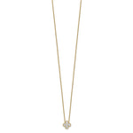 Lab Grown Diamond Bloom Pendant Necklace - 14k Yellow Gold / 3/4 ctw. / VS+ F+