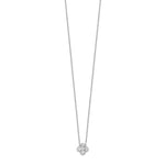 Lab Grown Diamond Bloom Pendant Necklace - 14k White Gold / 1 ctw. / VS+ F+