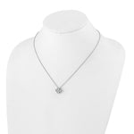 Lab Grown Diamond Bloom Pendant Necklace - 14k White Gold / 1 ctw. / VS+ F+