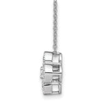 Lab Grown Diamond Bloom Pendant Necklace - 14k White Gold / 1 ctw. / VS+ F+