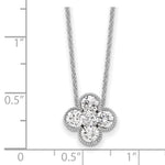 Lab Grown Diamond Bloom Pendant Necklace - 14k White Gold / 1 ctw. / VS+ F+