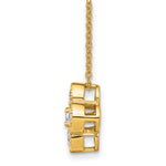 Lab Grown Diamond Bloom Pendant Necklace - 14k Yellow Gold / 1 ctw. / VS+ F+