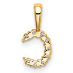 Diamond Initial Pendant - C / 14k Yellow Gold / Diamond