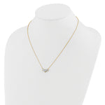 Gold Lab Grown Diamond 3-Stone Necklace - 14k Yellow Gold / 1-1/2 ctw.