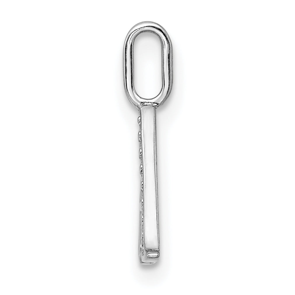 Diamond Initial Pendant - A / 14k White Gold