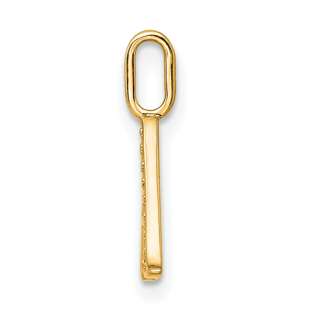 Diamond Initial Pendant - A / 14k Yellow Gold