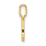 Diamond Initial Pendant - C / 14k Yellow Gold