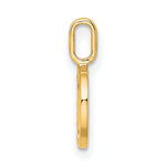 Diamond Initial Pendant - D / 14k Yellow Gold