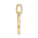 Diamond Initial Pendant - E / 14k Yellow Gold