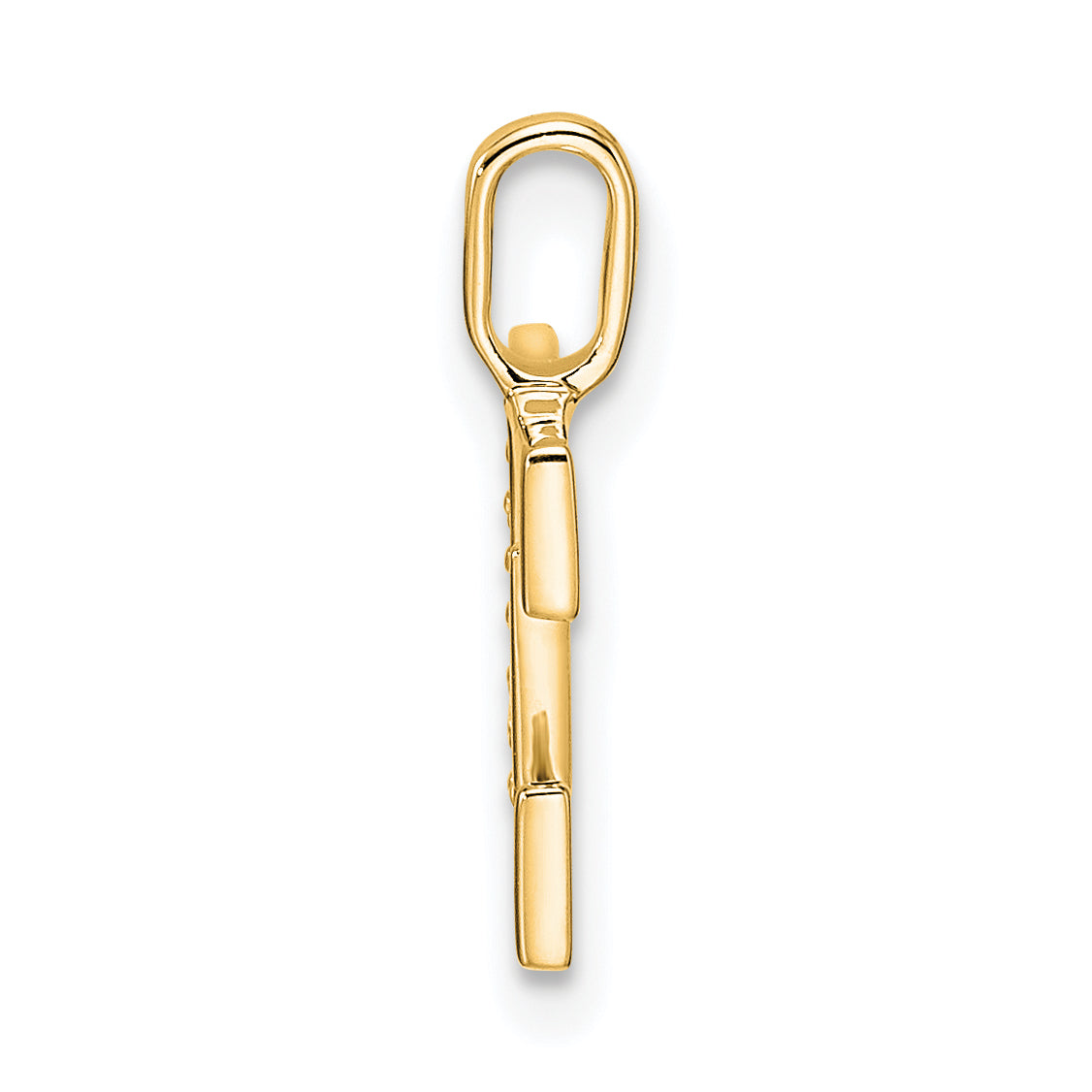 Diamond Initial Pendant - E / 14k Yellow Gold