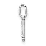 Diamond Initial Pendant - F / 14k White Gold