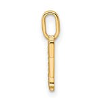 Diamond Initial Pendant - F / 14k Yellow Gold
