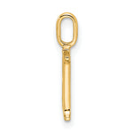 Diamond Initial Pendant - H / 14k Yellow Gold