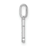 Diamond Initial Pendant - I / 14k White Gold