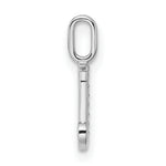 Diamond Initial Pendant - J / 14k White Gold