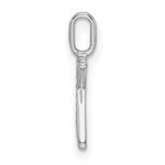 Diamond Initial Pendant - K / 14k White Gold