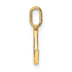 Diamond Initial Pendant - L / 14k Yellow Gold