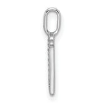 Diamond Initial Pendant - N / 14k White Gold