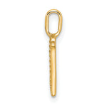 Diamond Initial Pendant - N / 14k Yellow Gold
