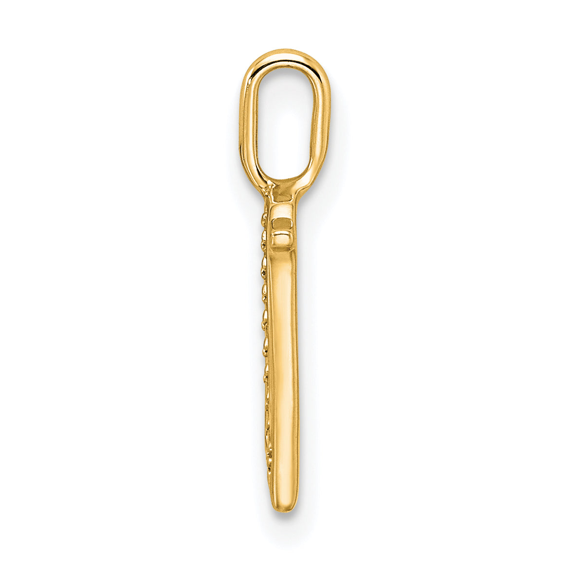 Diamond Initial Pendant - N / 14k Yellow Gold