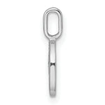 Diamond Initial Pendant - O / 14k White Gold