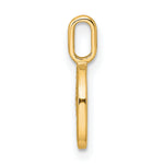 Diamond Initial Pendant - O / 14k Yellow Gold