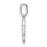 Diamond Initial Pendant - Q / 14k White Gold